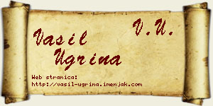 Vasil Ugrina vizit kartica